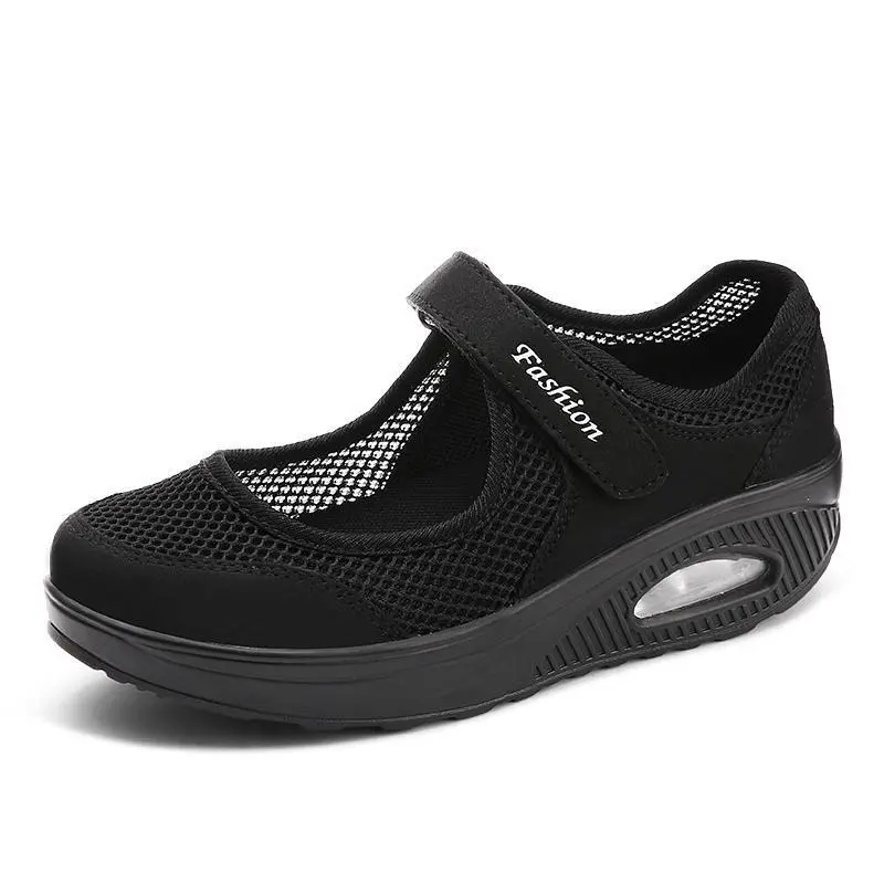 Breathable Mesh Fitness Sneakers for Women – Stylish & Comfortable Platform Design - Image 3