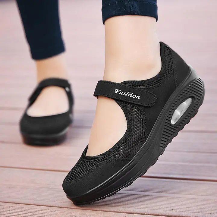 Breathable Mesh Fitness Sneakers for Women – Stylish & Comfortable Platform Design - Image 8