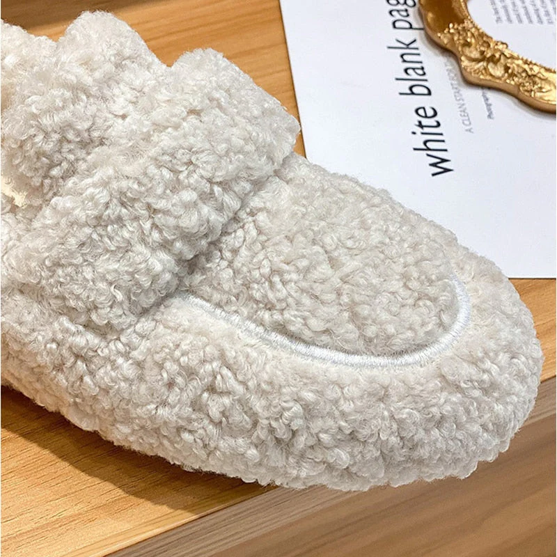 Furry Slip-On Loafers for Women – Comfortable & Stylish for All Seasons - Image 4