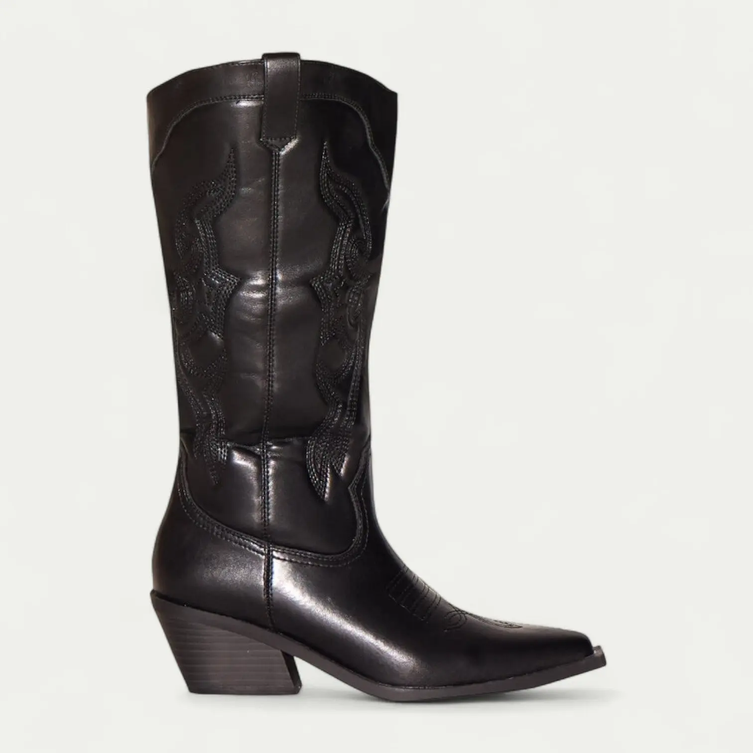 Cowboy Boots - Western Calf High Pointed Toe Boots for Women - Image 5